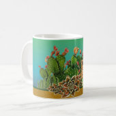 Mug La maison est là où se trouvent les cactus (Devant gauche)