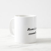 Mug La maison est où… (Devant gauche)