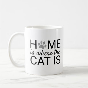 Mug La Maison Est Où Est Le Chat Empreintes De Patte E