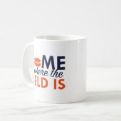 Mug La maison est où est le terrain (Devant gauche)