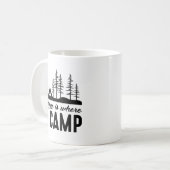 Mug La maison est où je campe (Devant gauche)