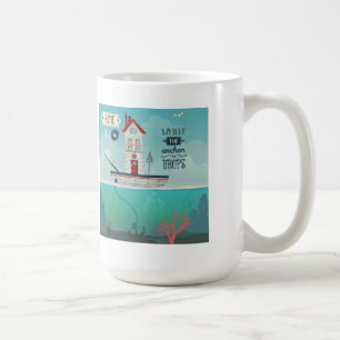 Mug La maison est où l'Ancre se laisse tomber