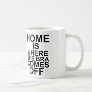 Mug la maison est où le soutien-gorge se dégage