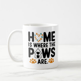 Mug la maison est où les pattes sont amoureux des anim