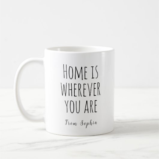 Mug La maison est où que vous soyez (Gauche)