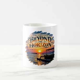 Mug La maison est quelque part au-delà de l'horizon