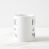 Mug La maison où maman est | Musique de typographie no (Centre)