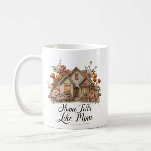 Mug La maison ressemble à la maman, conception de cott (Gauche)