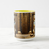 Mug La Majesté intemporelle : Le chat Pharaon Égyptien (Centre)