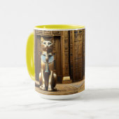 Mug La Majesté intemporelle : Le chat Pharaon Égyptien (Devant gauche)