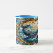 Mug La Majestueuse Mosaïque Marine Une Baleine De Verr (Centre)