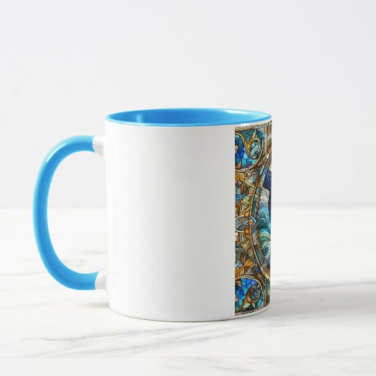 Mug La Majestueuse Mosaïque Marine Une Baleine De Verr (Gauche)
