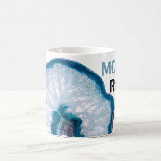 Mug La MAMAN de *~* BASCULE l'agate bleue en pierre (Centre)