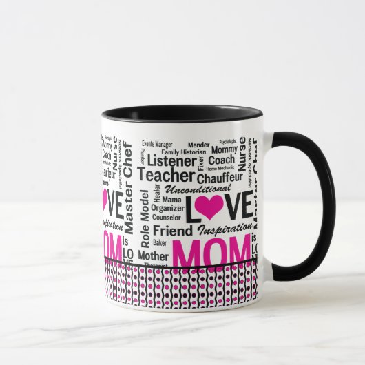 Mug La MAMAN est AMOUR, le jour de mère, (Droite)