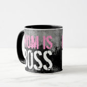 Mug La maman est patron (Devant gauche)