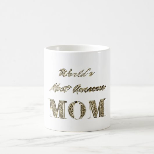 Mug La maman la plus géniale du monde Sparkles Or Typo (Centre)