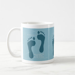 Mug La marche est le meilleur médicament citation d'Hi