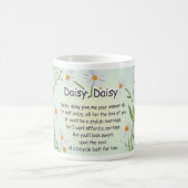 Mug La marguerite, marguerite, me donnent que la (Centre)