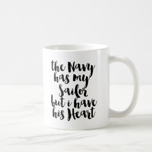 Mug La Marine A Mon Voilier Mais J'Ai Son Coeur