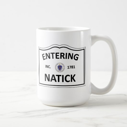 Mug La masse mA Townie de ville natale de NATICK le (Droite)