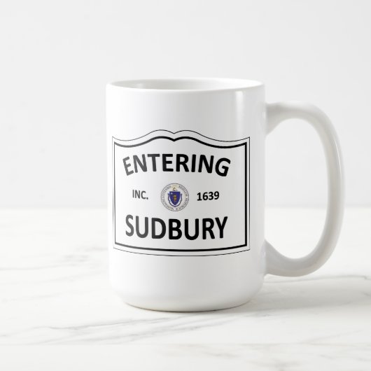 Mug La masse mA Townie de ville natale de SUDBURY le (Droite)