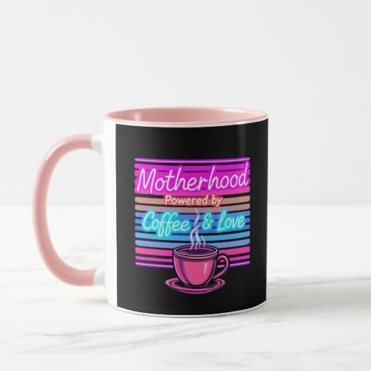 Mug La maternité alimentée par le café | Fête des mère (Gauche)