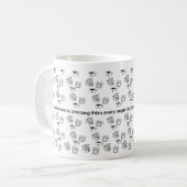 Mug La maternité fonctionne à l'amour, pas au sommeil (Devant gauche)