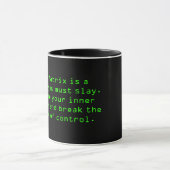Mug "La Matrix est un dragon que vous devez tuer. Embr (Centre)