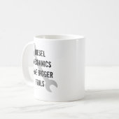Mug La mécanique de Diesal a de plus grands outils (Devant gauche)