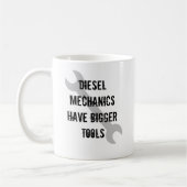 Mug La mécanique de Diesal a de plus grands outils (Gauche)