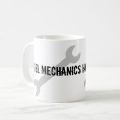 Mug La mécanique diesel a de plus grands outils ! (Devant gauche)