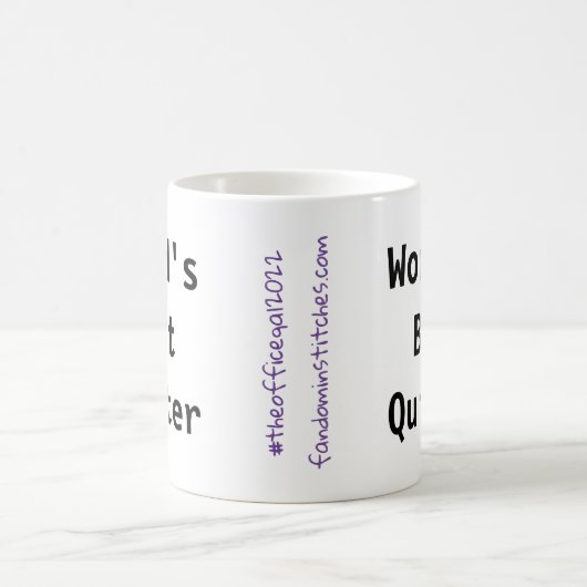 Mug La meilleure chaudière au monde (fandominstitches. (Centre)