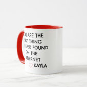 Mug La Meilleure Chose Que J'Ai Jamais Trouvée Sur Int (Devant gauche)