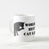 Mug La meilleure dame au chat du monde (Devant gauche)