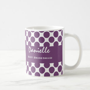 Mug La meilleure DEMOISELLE D'HONNEUR avec le pois