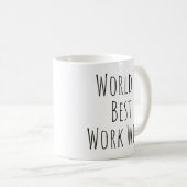 Mug La meilleure femme au travail au monde (Devant droit)