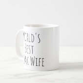 Mug La meilleure femme au travail au monde (Devant gauche)