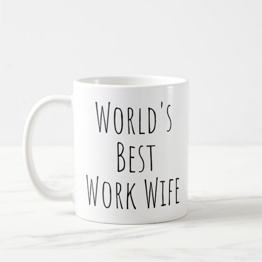 Mug La meilleure femme au travail au monde (Gauche)