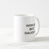 Mug La meilleure fille du monde (Devant droit)