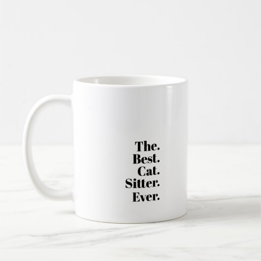 Mug La meilleure garde de chat qui soit. (Gauche)