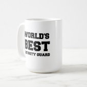 MUG LA MEILLEURE GARDE DE SÉCURITÉ DU MONDE (Devant gauche)