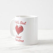 Mug La meilleure grand-mère du monde (Devant gauche)