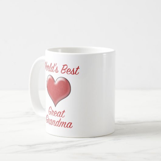 Mug La meilleure grand-mère du monde (Devant gauche)