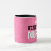 Mug La meilleure grunge V24 de rose de l'INFIRMIÈRE du (Centre)