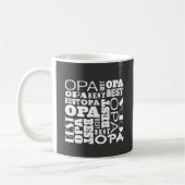 Mug La meilleure idée de cadeau de grand-papa d'Opa (Gauche)
