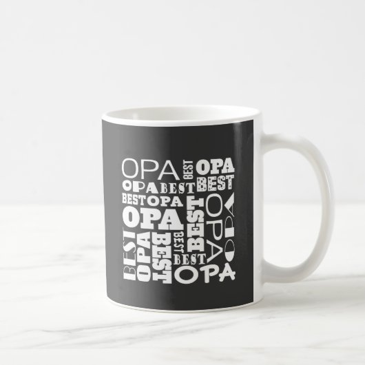 Mug La meilleure idée de cadeau de grand-papa d'Opa (Droite)