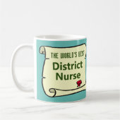 Mug La meilleure infirmière de district du monde. (Gauche)