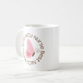 Mug La meilleure infirmière de NICU (papillon) (Devant gauche)
