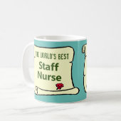 Mug La meilleure infirmière d'état-major au monde. (Devant gauche)