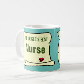 Mug La meilleure infirmière du monde. (Devant gauche)